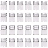 MaxMau Mini Glass Bottles with Screw Caps 5ml 24