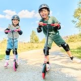 Zinc Cruise Kids Scooter Big Wheel 200mm Foldable 2-Wheel Red Black view 10