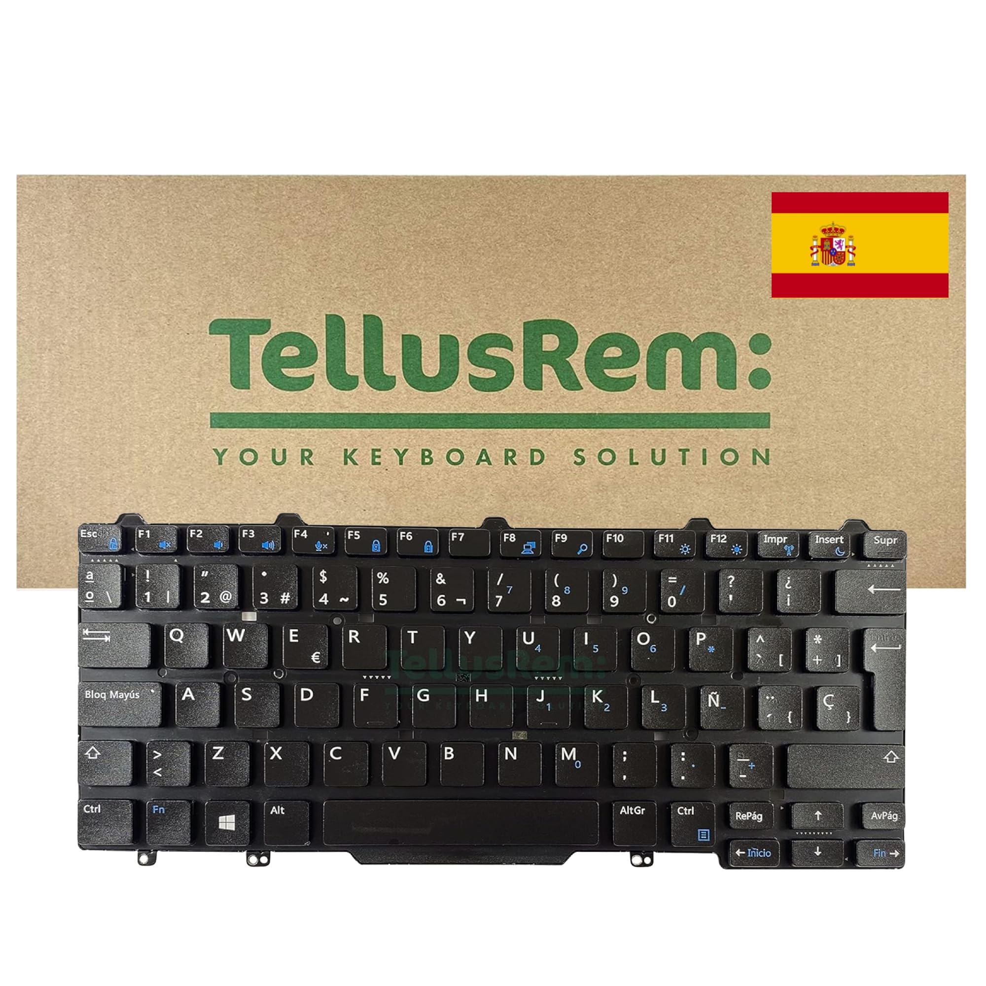 replacement Spanish non-backlit keyboard for Dell Latitude E5450, Latitude E7450, Latitude E7470