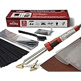 JOUNJIP Standard Plastic Welding Repair Kit UL-Certified Plastic Welder 80W | Repairs Car Bumpers, Kayaks, Plastic Tanks &amp; Headlight Tabs; Includes 20 Welding Rods; Heats to 525&deg;F