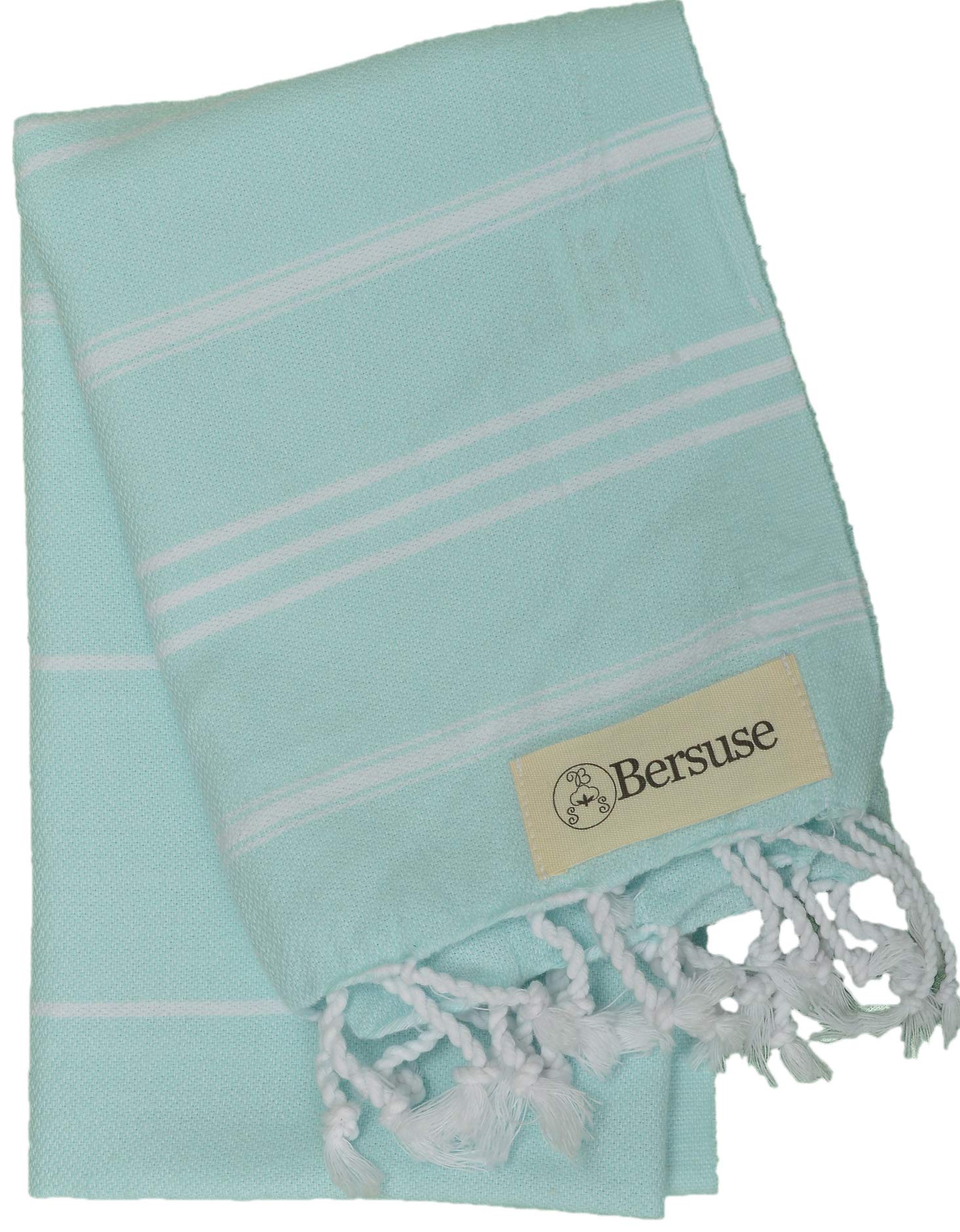 Bersuse 100% Cotton - Anatolia Turkish Hand Towel - Aqua Marine