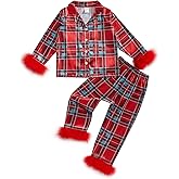 Twopumpkin Toddler Girl Boy Halloween Satin Silk Pajamas Button Down 2 Piece Pajama Set Little Kids Girls Pjs Nightgown