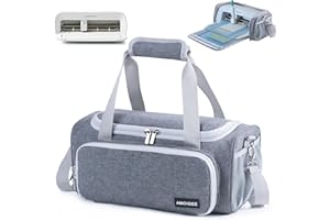 AMOIGEE Carrying Case for Cricut Joy Xtra, Joy Extra Bag, Full Open Case with Pockets for Cricut Joy Xtra Accessories and Tools, Dust Cover, Mat.