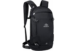SEMSTY Ski Hydration Backpack, 12L Ski and Snowboard Backpack, Multipurpose Hiking Backpack for Men & Women, Waterproof Snowboard Travel Backpack for Snowboard, Ski, Hiking, Camping