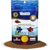 Northfin Betta Bits Fish Food, Slow-Sinking Pellets, 1mm, 100g | Betta Bits Formula; slow-sinking food for betta fish; whole Antarctic krill, herring &amp; sardine; crafted in Canada