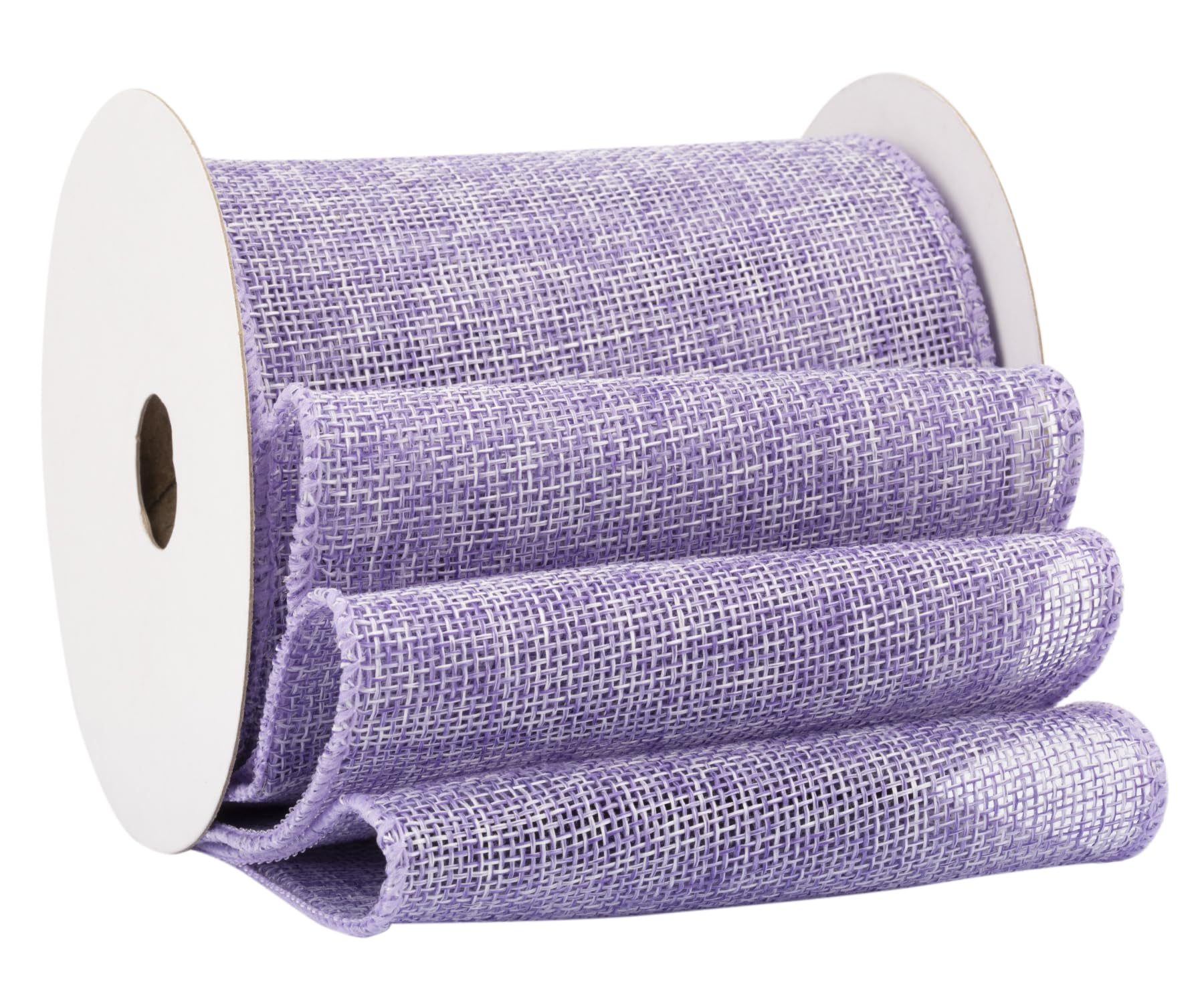 Fondersy 9-Meter Lt. Purple Burlap Ribbon Wired Burlap Ribbon - 100mm Width for Gift Wrapping, Floral Arrangements, Wreath Making, and Christmas Decor