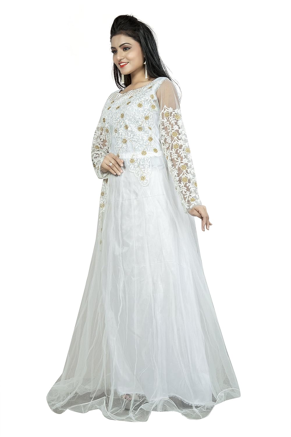 jash creation women's net anarkali gown (jash2000_white_free size)