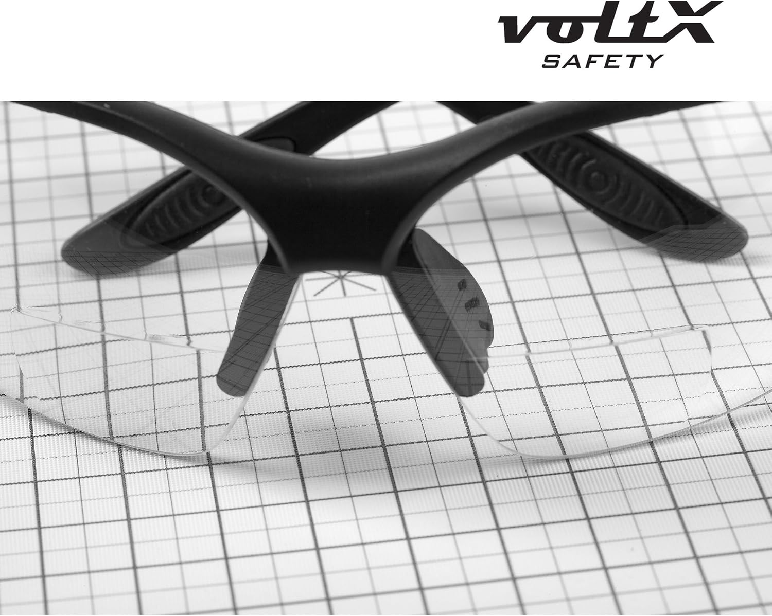 voltX 'CONSTRUCTOR' BIFOCAL Reading Safety Glasses (CLEAR +2.5 Dioptre) UKCA & CE EN166F certified/Cycling Sports Glasses include's safety cord + UV400 anti-fog coated lens - Image 5