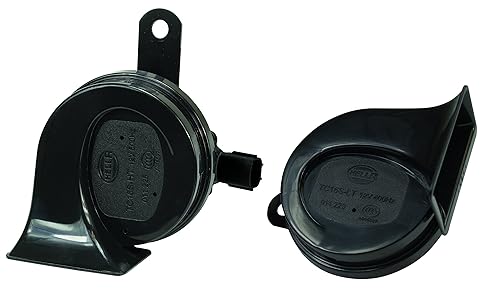 HELLA 011225921 Black 12V BX Trumpet Horn Kit