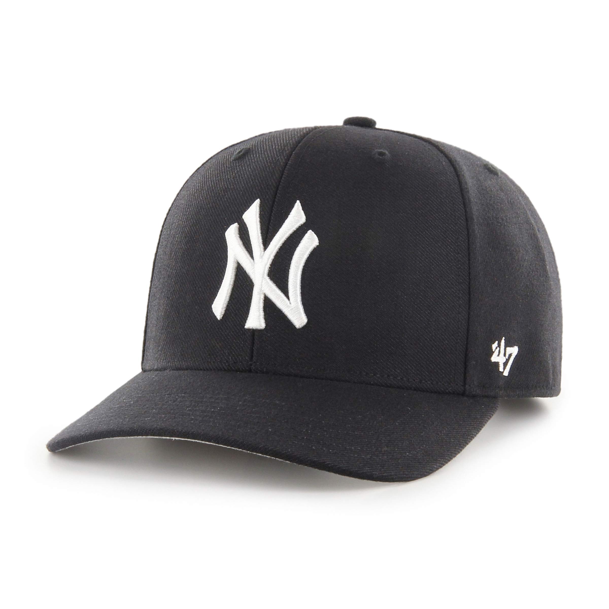 '47 MLB New York Yankees MVP Unisex Baseball Cap: Adjustable Hook & Loop Strap:, Blue, One Size
