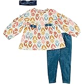 Mud Pie girls Mud Pie Children's Fall Floral Tunic and Legging Set