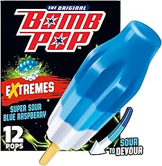 Bomb Pop Extremes Blue Raspberry Freeze Ice Pops, 12 Pack
