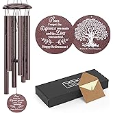 Retirement Gift for Woman Men, 32" Wind Chimes, Retirement Gifts for Coworker Teacher Friends Nurse Boss Veterans Goodbye Gifts Going Away Gift Retirement Decorations (Copper Color)