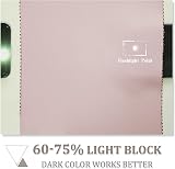 PONY DANCE Baby Pink Blackout Curtains 46x54 2 Pieces Thermal Eyelet view 6