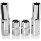 BRAZEN 7/16" Socket Four Pack (3/8" Drive, Multi-Type)