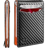 Zitahli Wallet for Men-6 Slots ID Window-Mens Wallets-Slim Wallet Classic Spring Money Clip RFID Blocking-Gift for Men