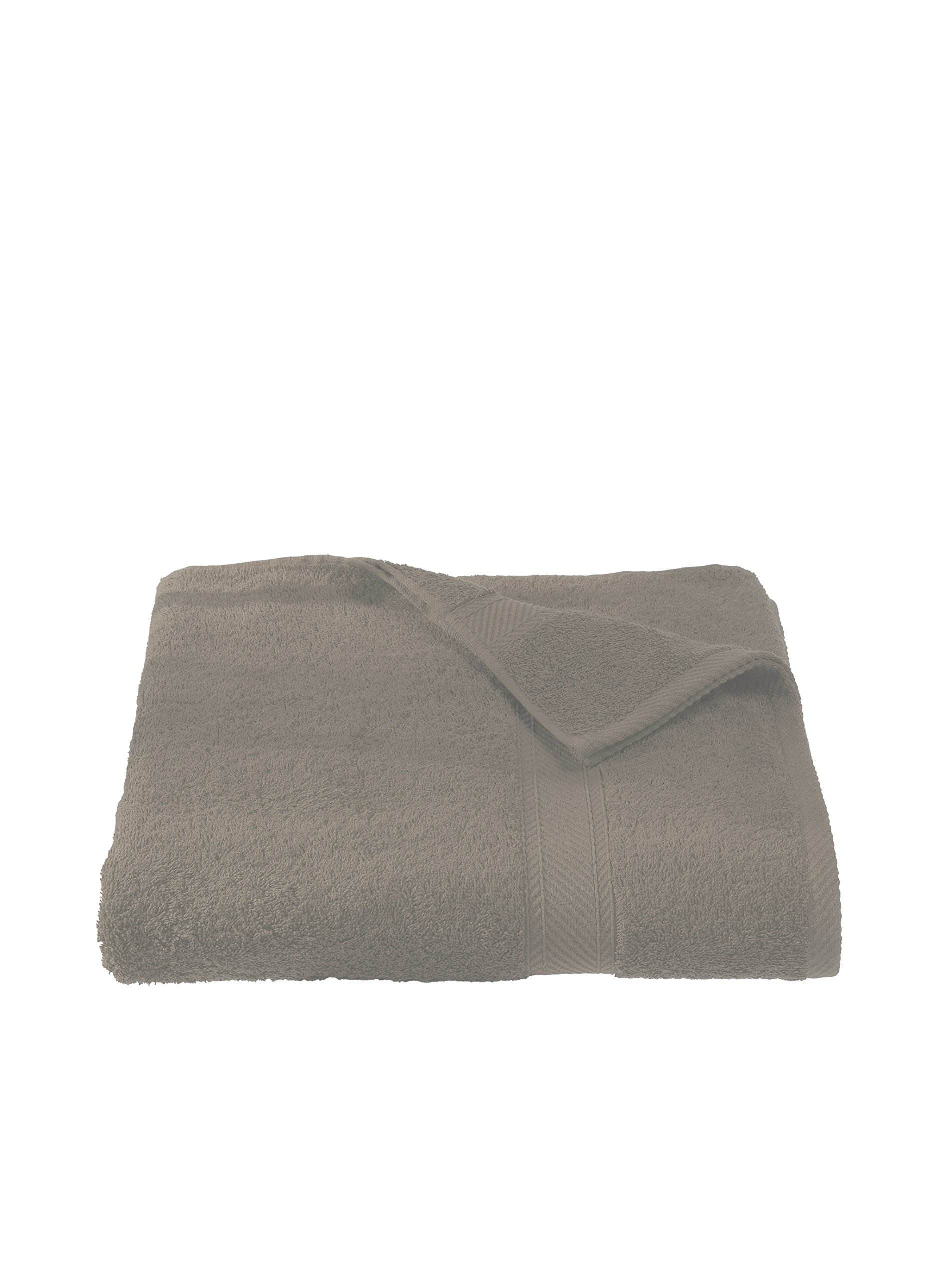 De Witte Lietaer Collection H Sponge Cotton Bath Towel Beige 100 x 150 cm Taupe