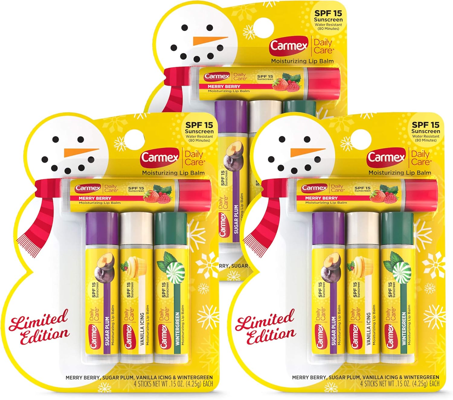 Carmex Daily Care Moisturizing Lip Balm Limited Edition