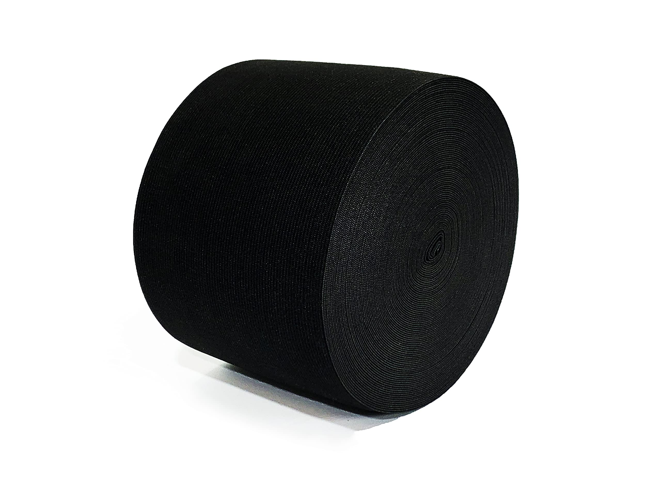 25 Meters Sewing Elastic Band, Flat Elastic Tape, Wide Elastic Tape, Wide Flat Elastic Band, Black Elastic Tape, Sewing Elastic Fabric, Black Sewing Tapes (100 mm x 25 m)