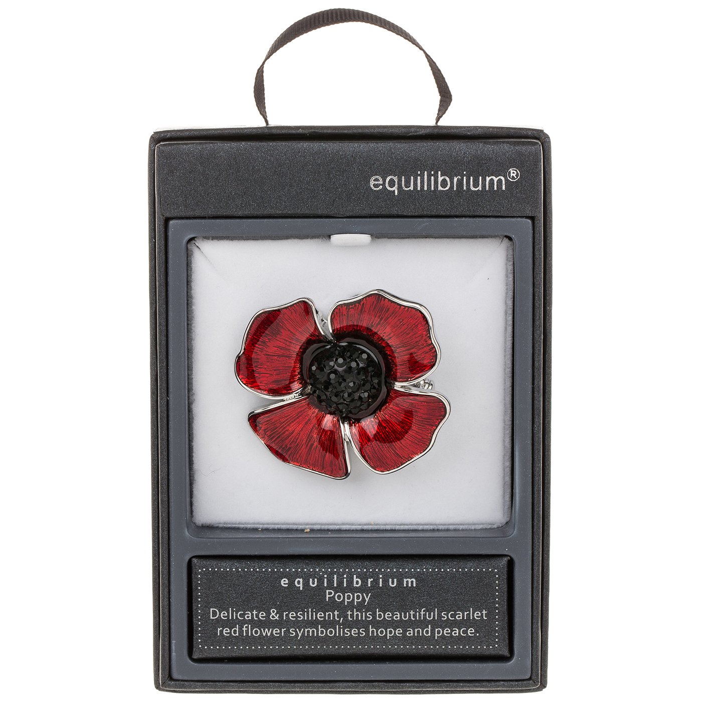 Poppy Remembrance Brooch Jewellery Equilibrium Collection