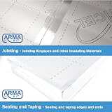 ArmaKit Aluminium Foil Tape 75mm x 50m Reflective Insulation Joining Tape view 3