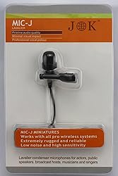 J K Pro Condenser Lavalier Lapel Microphone MIC-J