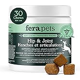 Fera Pets Hip & Joint Supplement for Dogs with Glucosamine, MSM, Chondroitin, & Green Lipped Mussel - Supports Healthy Joints