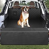 Dog Trunk Cargo Cover with Bumper Flap Protection, FLYZCKJ Oversized 135x230cm Car Seat Cover Waterproof Nonslip Pet SUV Carg
