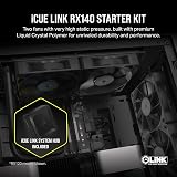 Corsair iCUE LINK RX140 140mm PWM Fans Dual Pack Black with Hub view 2