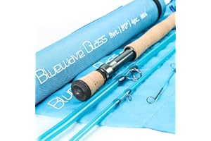Maxcatch Fiberglass Fly Fishing Rod: 3wt/ 5wt/ 6wt/8wt in Blue,Orange, Purple or Transparent