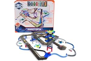 HEX Bots Nanotopia, Sensory Toys for Kids & Cats with Over 130 Pieces & 7 Nano Bots, Toy Playsets & Mini Robot Toy for Kids Ages 3 & Up, Batteries Included