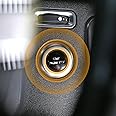 LLKUANG Red & Silver Engine Start Stop Push Button Switch Sticker Cover for LR4 Discovery 4 & Land Rover Range Rover Sport 2010-2013 Aluminum Alloy Car Accessory (Black)
