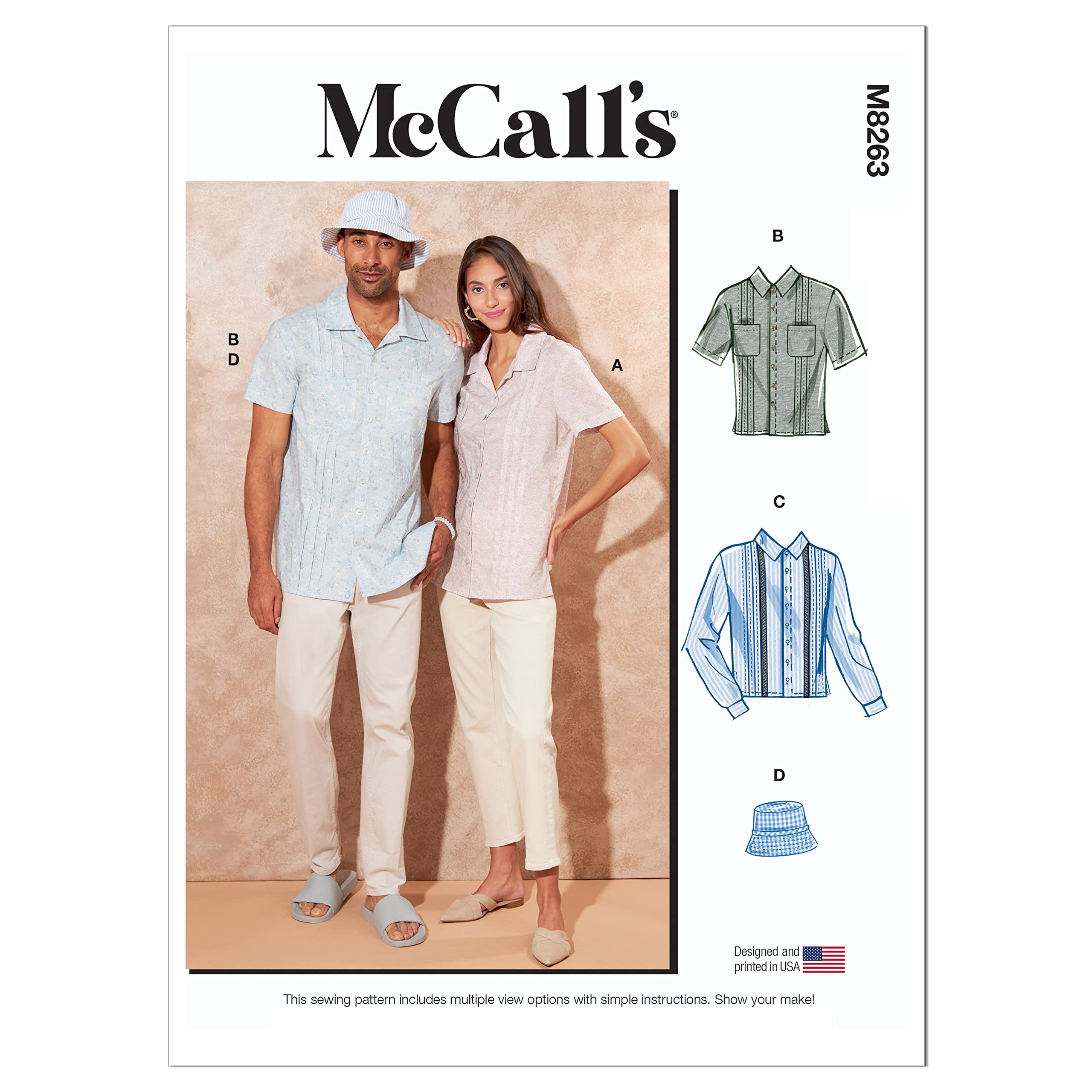 McCalls M8263A Unisex TOP/Vest