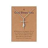 Lcherry Abby Name Cross Necklace for Women