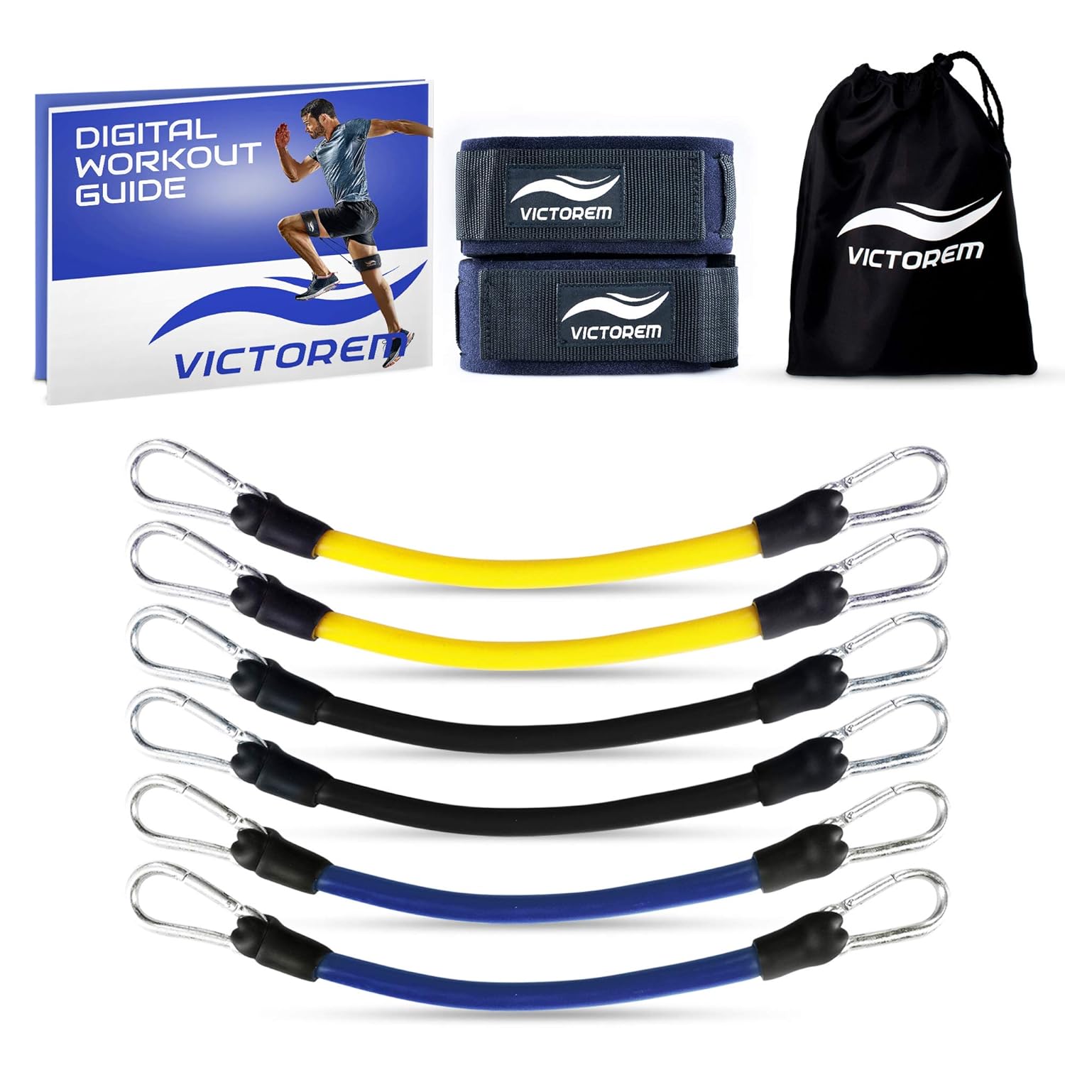 VICTOREM Speed and Agility Leg Resistance Bands Ultimate Bands Set