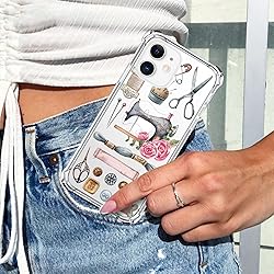 LuGeKe Mom Sewing Machine Print Case for iPhone 11