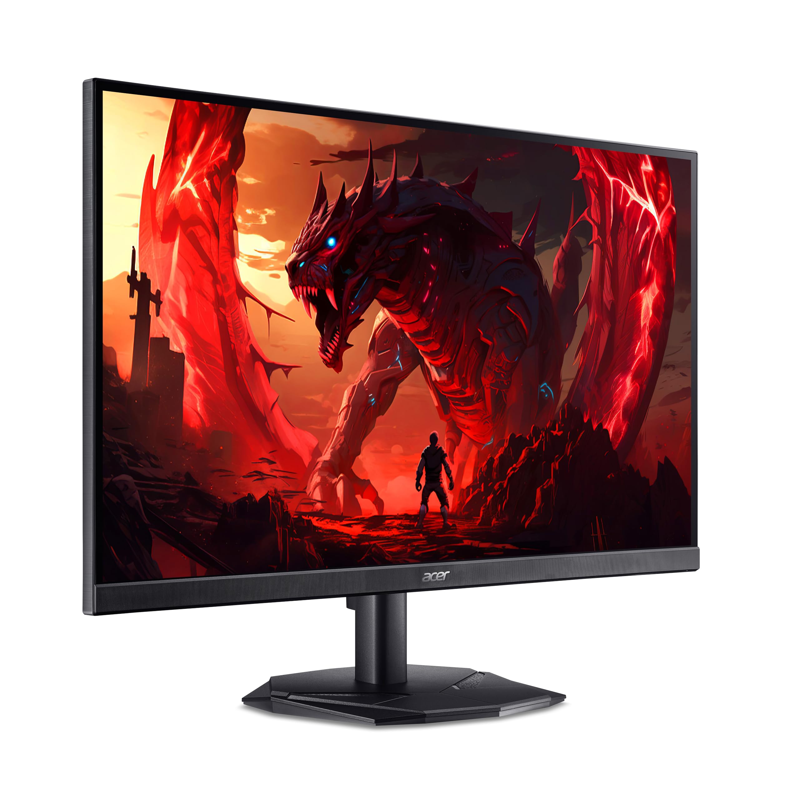 acer Nitro KG242YX1 Gaming Monitor 23.8 Inch (60 cm Screen) Full HD, IPS, 200Hz, 1ms/0.5ms (GTG, Min.), 2xDP 1.4, 2xHDMI 2.0, AdaptiveSync 2