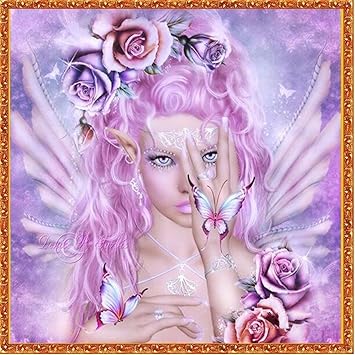 Amazon Com Diy Diamond Painting Luckyfine Fairy Goddess