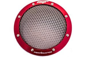 NGR PERFORMANCE Car Parts,Turbo Guard fits 3inch & 2.5in Sizes, Universal Turbo Cold Air Intake Filter - Red Drag Turbo Filter for Enhanced Car Performance