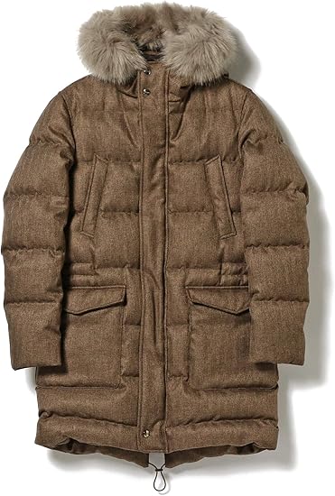 Amazon ビームスエフ Beams F コート Herno フーデッド ダウンコート メンズ Brown 8022 44 コート ジャケット 通販