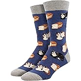 Socksmith Men's Cat Loaf Crew Socks