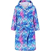 CHILDRENSTAR Girls Robe Kids Bathrobes Plush Soft Fleece Pajamas Sleepwear