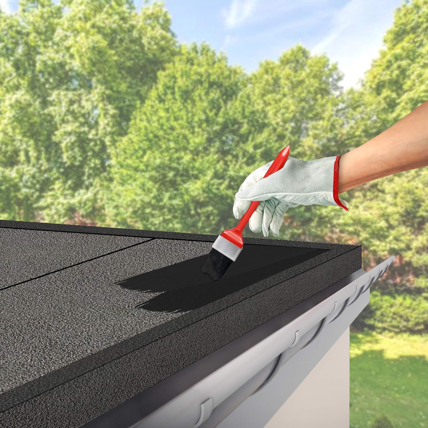 Polar Felt Seal, 500ml, Black, Waterproof Felt Sealant for Shed Roofs & Garage Roofs, One-Coat Repair - Image 3