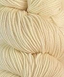 HiKooSueno Yarn Hank, Soft DK Weight Yarn for Knitting, Crocheting, and Crafts, Superwash Merino Wool and Viscose from Bamboo, 255 Yards, #1100 - Natural