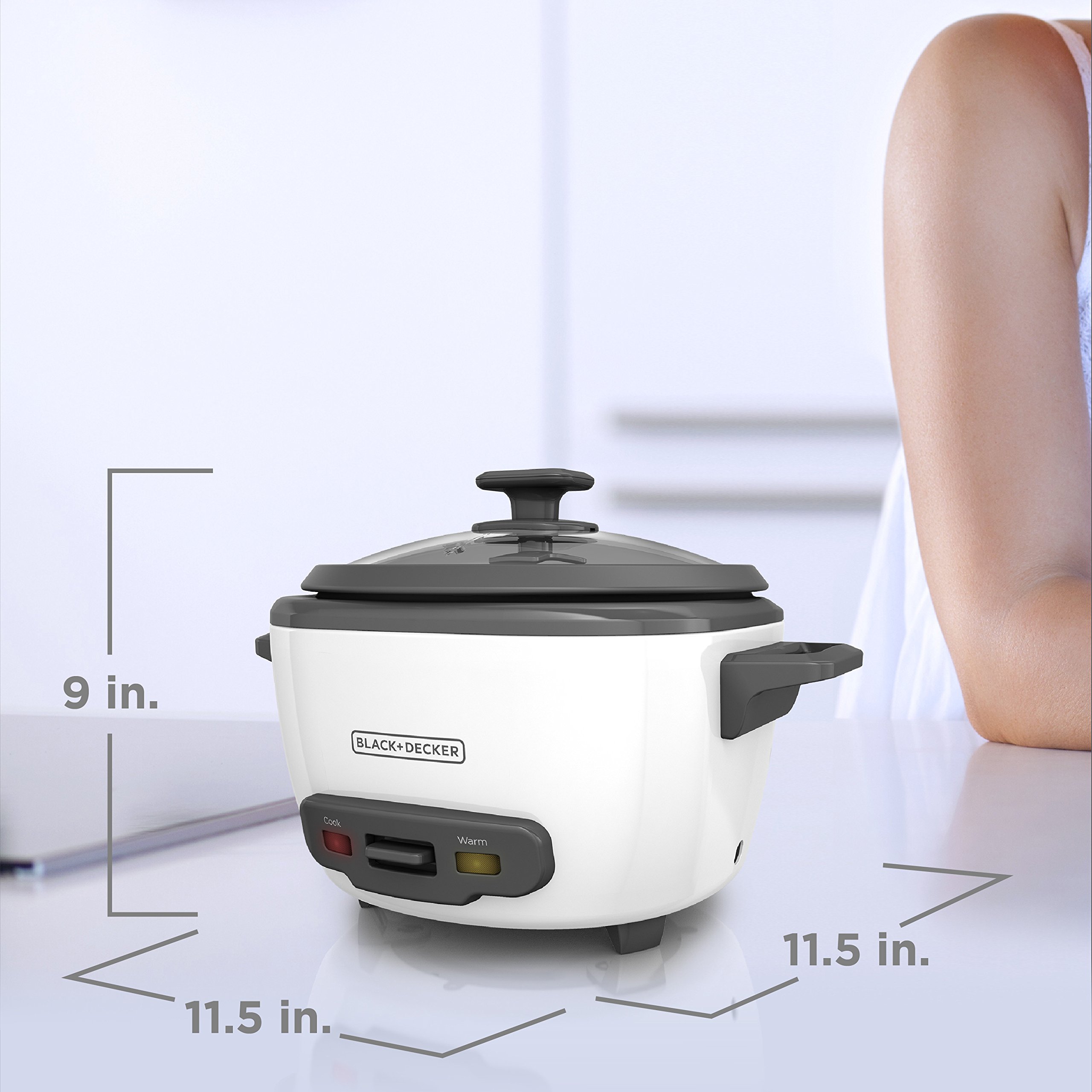 BLACK+DECKER RC514 14Cup Cooked/7Cup Uncooked Rice Cooker and Food