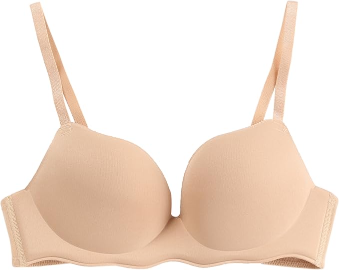 Amazon グンゼ Gunze Tuche 3d Air Make ブラ 3 4カップノンワイヤーブラジャー ムジ Tb01 86 ライトブラウン S ブラジャー 通販