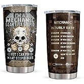 Pudmaple Mechanic Gifts Tumbler 20oz, Mechanic Gifts for Men, Mechanic Dad/Son/Husband Gift on Fathers Day/Christmas/Thanksgiving Day, Gift for Mechanics Men