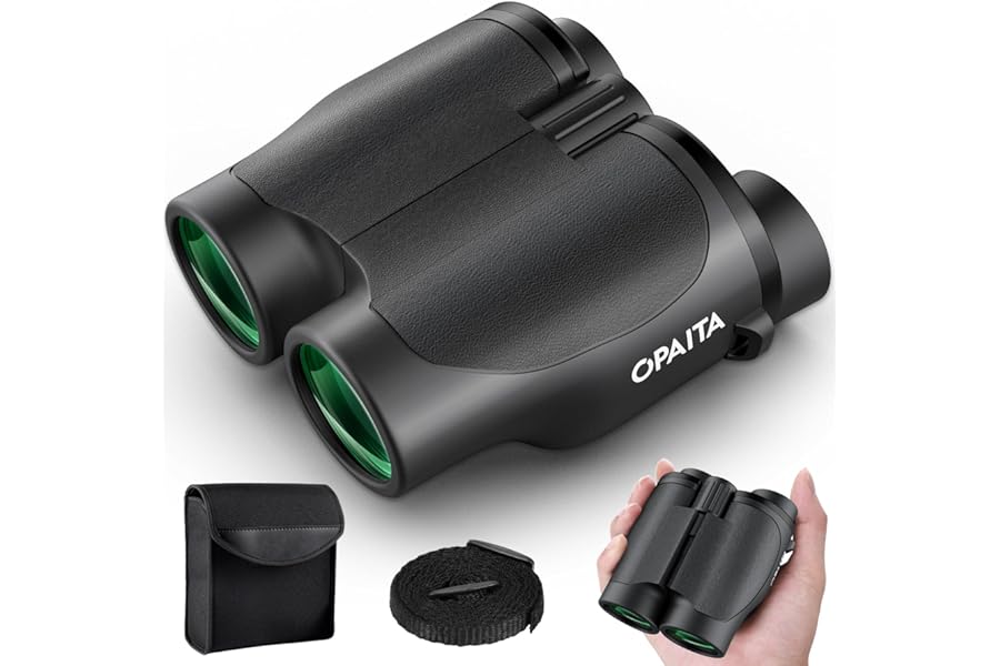 Compact Binoculars for Adults High Powered - OPAITA 20x32 Small Binoculars for Adults Kids with Low Light Vision for Bird Watching Hunting Cruise Ship Travel Concert Hiking