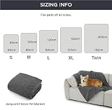 Bedsure Extra Large Dog Blanket 203x152 cm Dark Grey Fleece view 5
