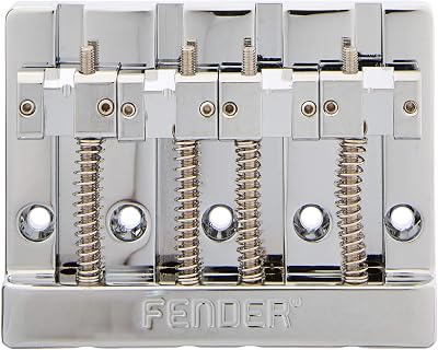 Fender HiMass 4-String Bass Bridge with Brass Saddles